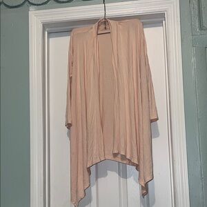 Cyrus Women's Light Peach Open Front Cardigan